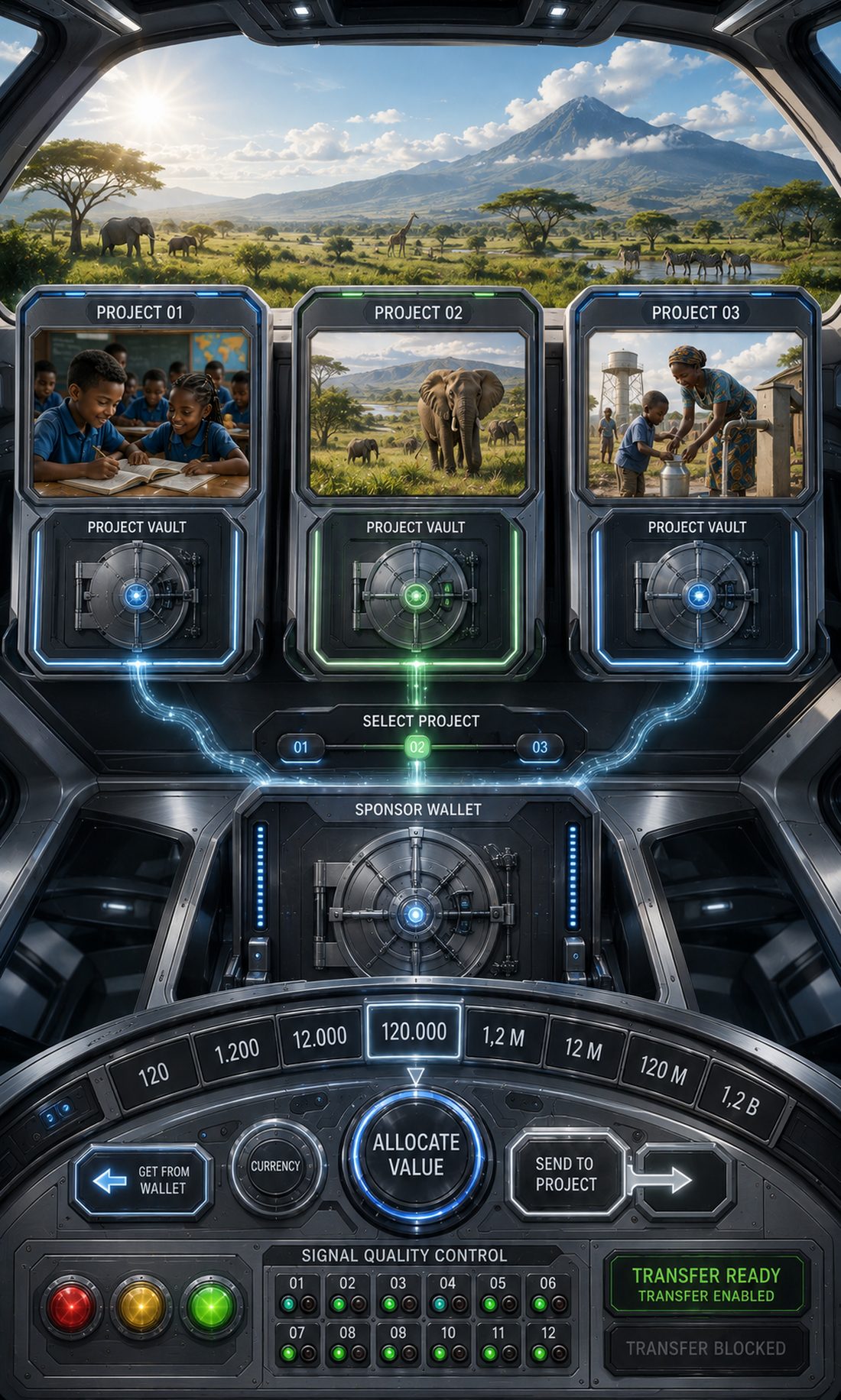 GoHeal Sponsoring Cockpit — Originalmotiv